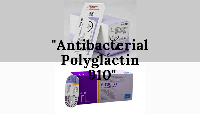 antibaceterial polyglactin 910 vicryl plus mitsu c+ absorbable sutures